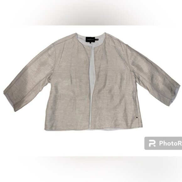 Lafayette 148 New York Linen Open Front Jacket Blazer size XL - Picture 8 of 8